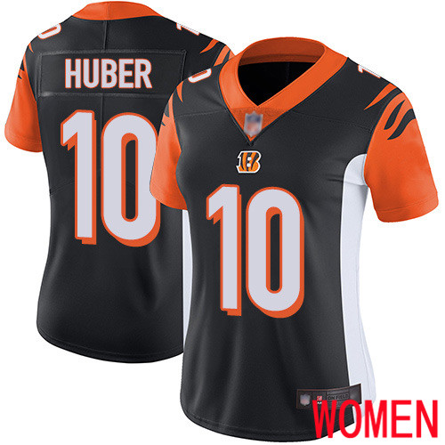 Cincinnati Bengals Limited Black Women Kevin Huber Home Jersey NFL Footballl #10 Vapor Untouchable->cincinnati bengals->NFL Jersey